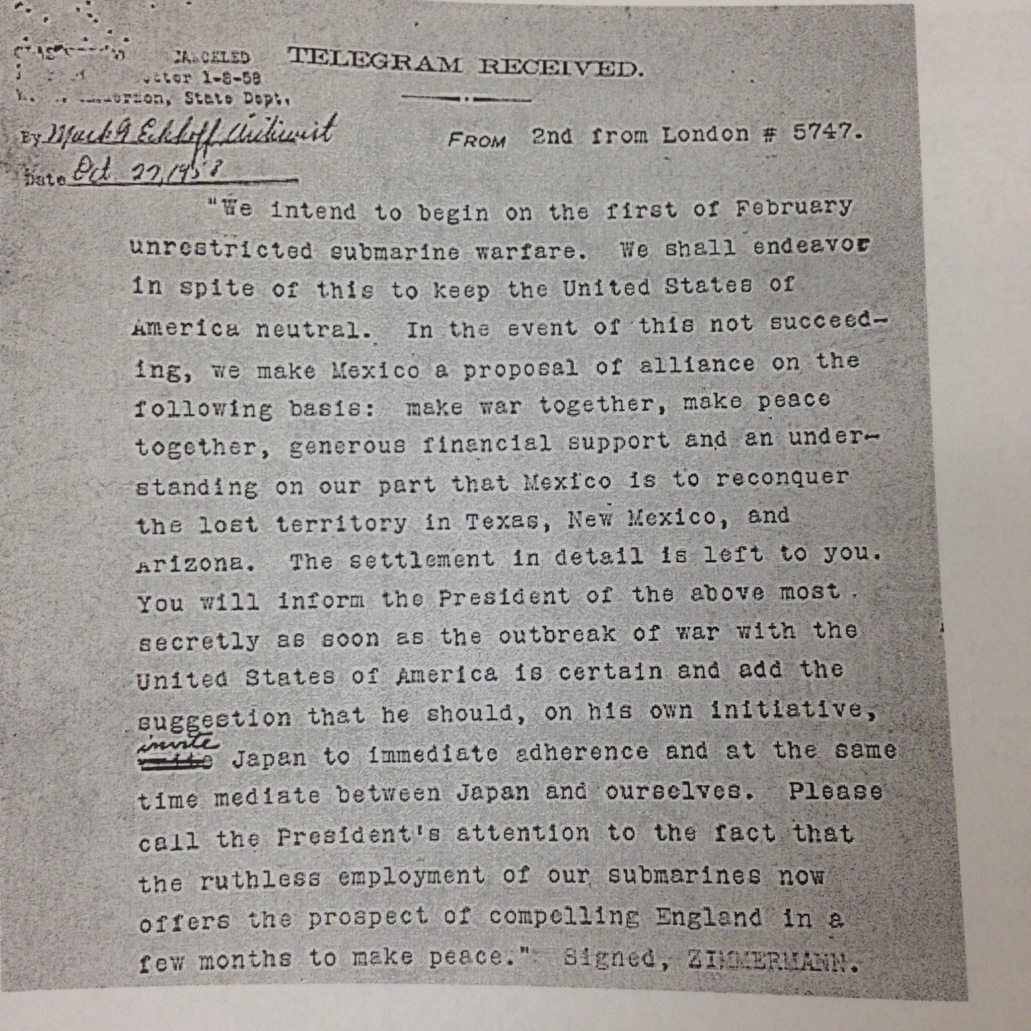 Zimmermann Telegram Decoded