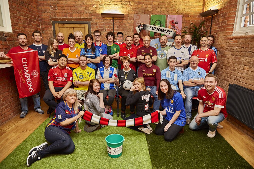 Equator_Design's tweet image. The Equator Manchester team getting behind #FootballShirtFriday supporting @cr_uk &amp;amp; @BobbyMooreFund #EquatorDesign