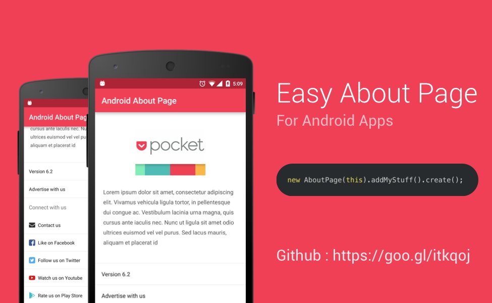 AndroidNewsPlus's tweet image. Create an awesome About Page for your Android App in 2 minutes github.com/medyo/android-… #android