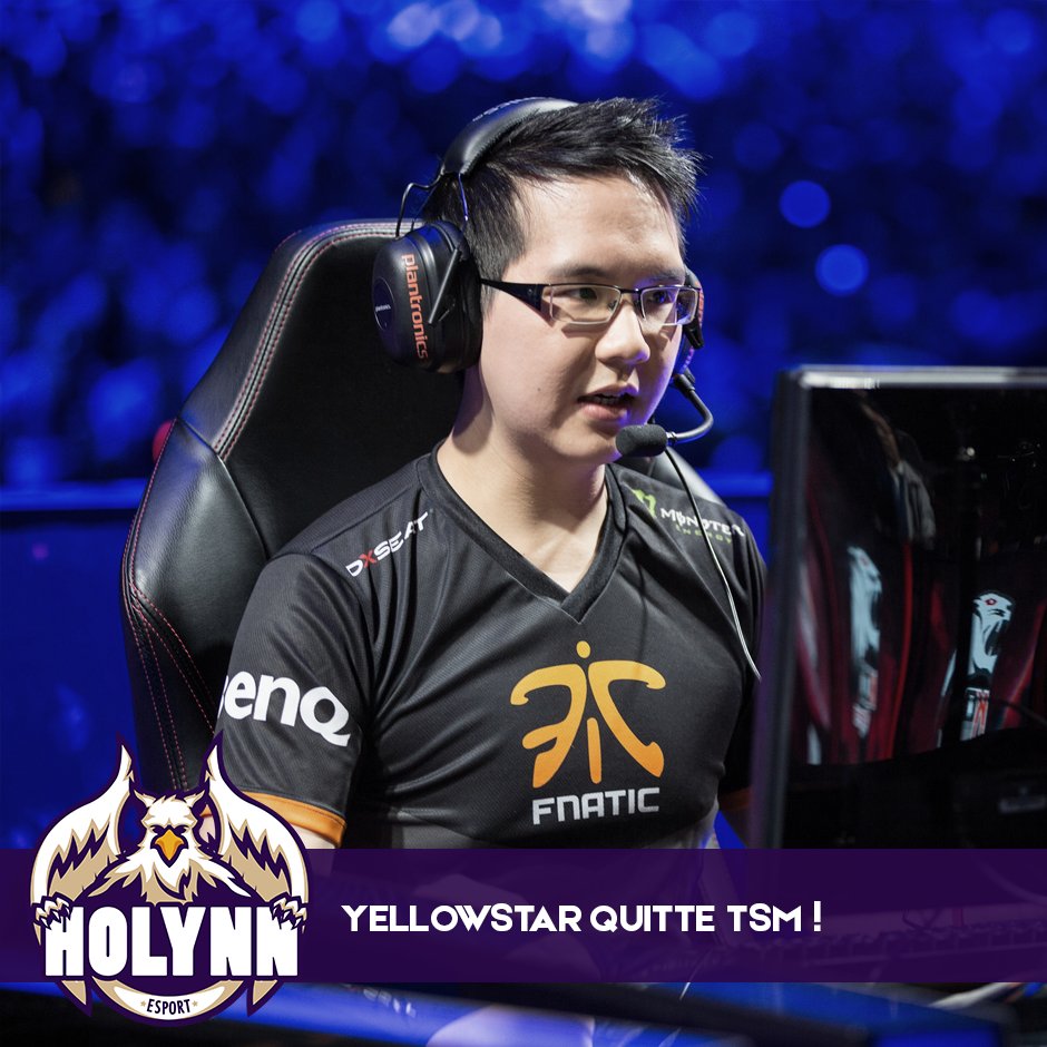 L'info du jour, @TSMYellowStar quitte #TSM et les #NALCS holynn.fr/article/628-ye…