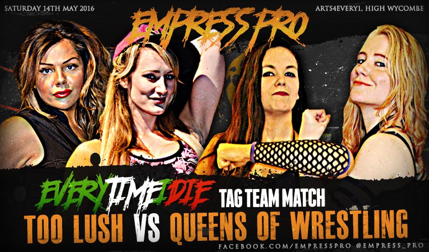 Empress_Pro's tweet photo. ICYMI: #TooLush vs #QueensOfWrestling
14th May - High Wycombe
Event Page: https://t.co/dLp0vCeW2r https://t.co/VxUoTBzGVA