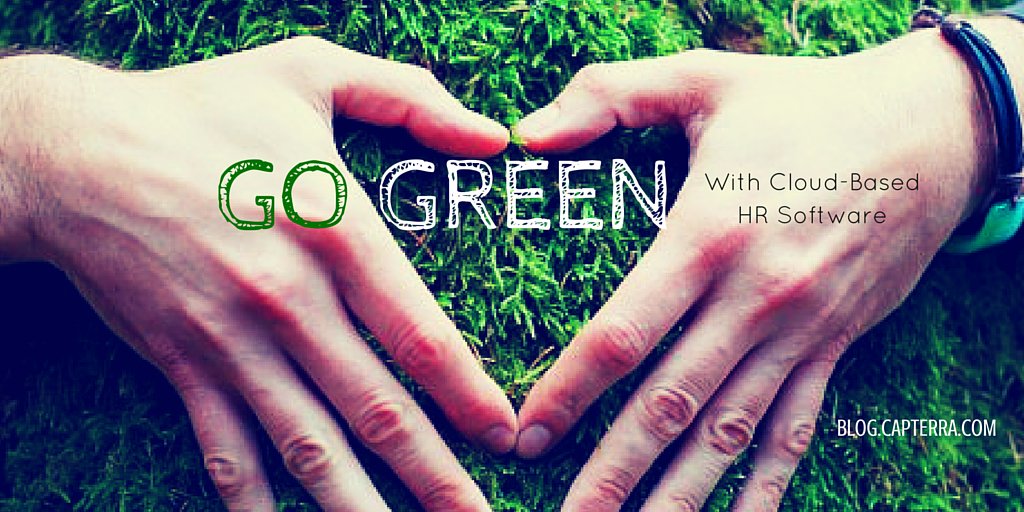 Capterra's tweet photo. How Your Company Could Go Green with Cloud-Based HR Software: https://t.co/HHi32wXMs8 #EarthDay #Paperless https://t.co/MRpagO2Rw0