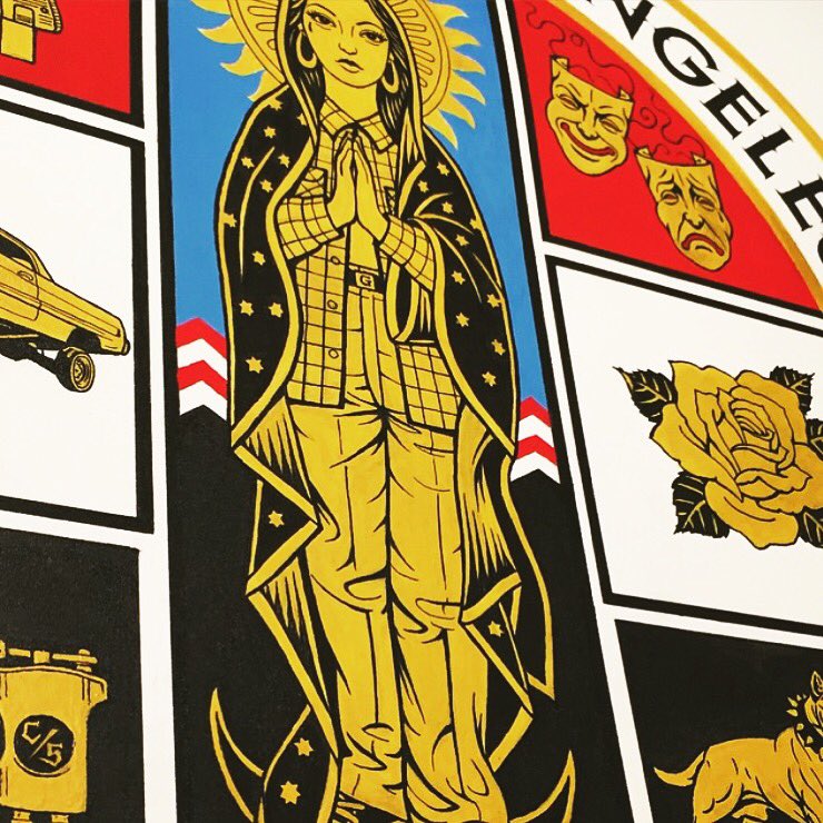 UGLARworks's tweet photo. @chueyquintanar County Seal of LA on view April 30th at @shopmivida for The Art of All Involved Show @Ryan_Gattis https://t.co/CAkoQPDB8F