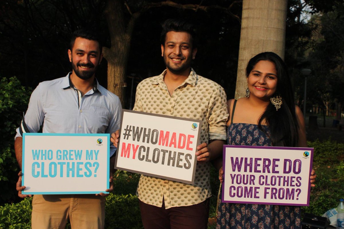 DevinaSingh92's tweet photo. We are all set for #FashRev .#ShowYourLabel and ask your brands #WhoGrewMyClothes #WhoMadeMyClothes @fairtrade_india https://t.co/PzwqUMDk3S