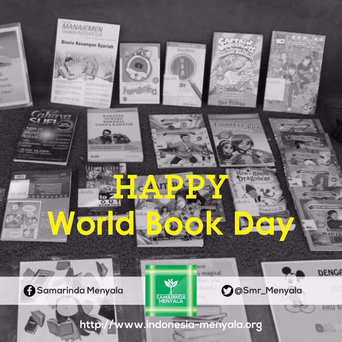 Happy World Book Day 😁
Ayo bersama-sama kita menjaga minat baca kerabat di sekitar kita.
#WorldBookDay