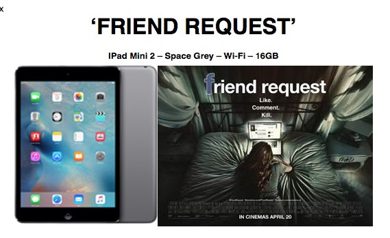 GHR_SouthCoast's tweet image. #Win an #iPad mini 2! Follow &amp;amp; RT! To celebrate the release of 18+ #friendrequest #ipad105. Closes 10am 25/4.