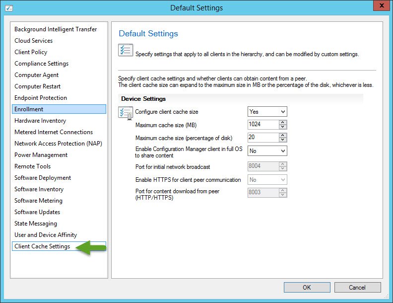 Tim_DK's tweet image. Sneak peak at Client Cache size and Peer Cache settings in #configmgr 1604TP