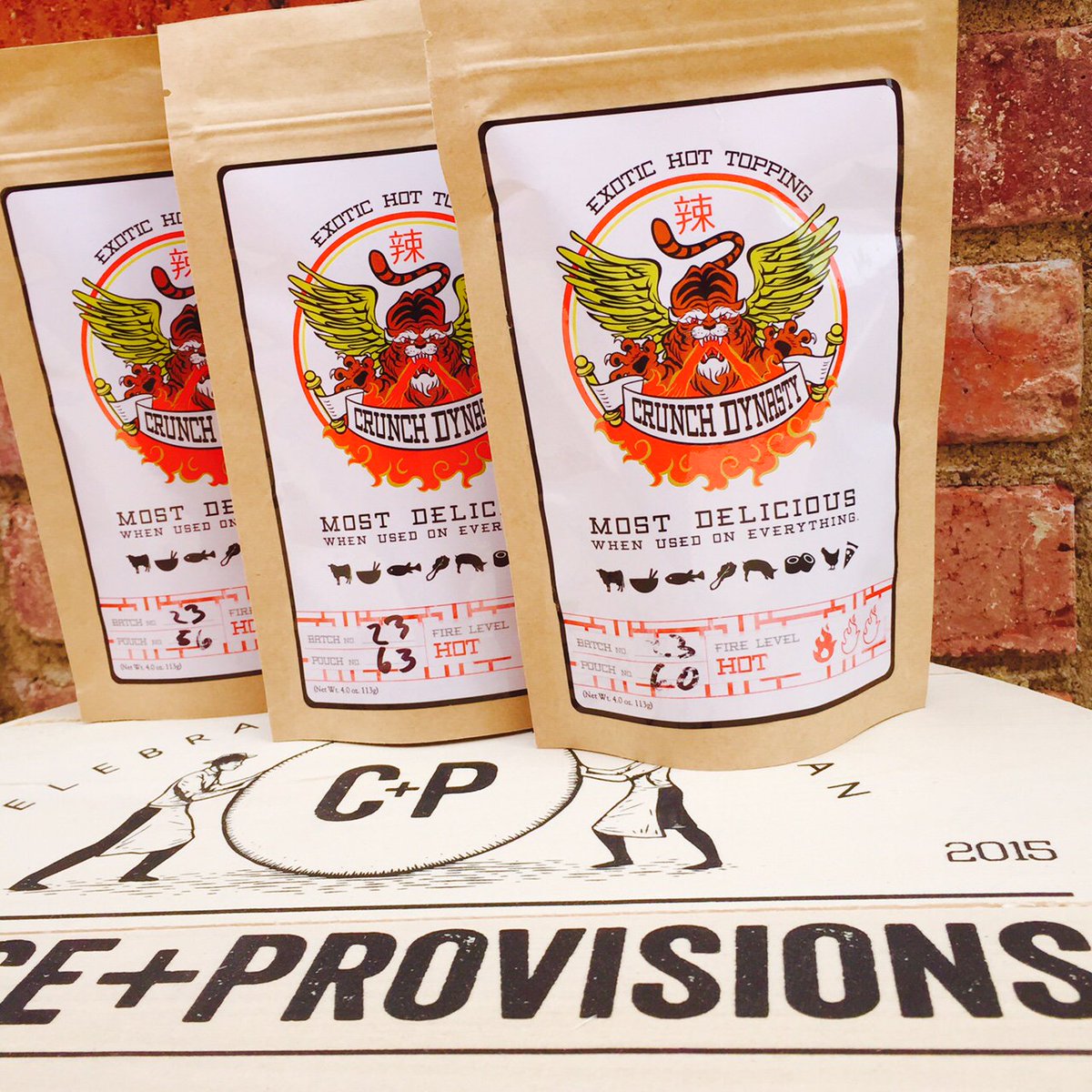 Meet <a href="/CrunchDynasty/">Crunch Dynasty</a> Most delicious on....everything! Eggs, pizza, meat rub.  #FindYourWhey #spicy #handcrafted