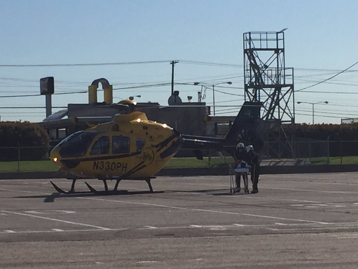 SGHS_Titans's tweet photo. Mock Wreck at SGHS. Make good choices students! Don't drink and drive. https://t.co/tZI8CWZG2c