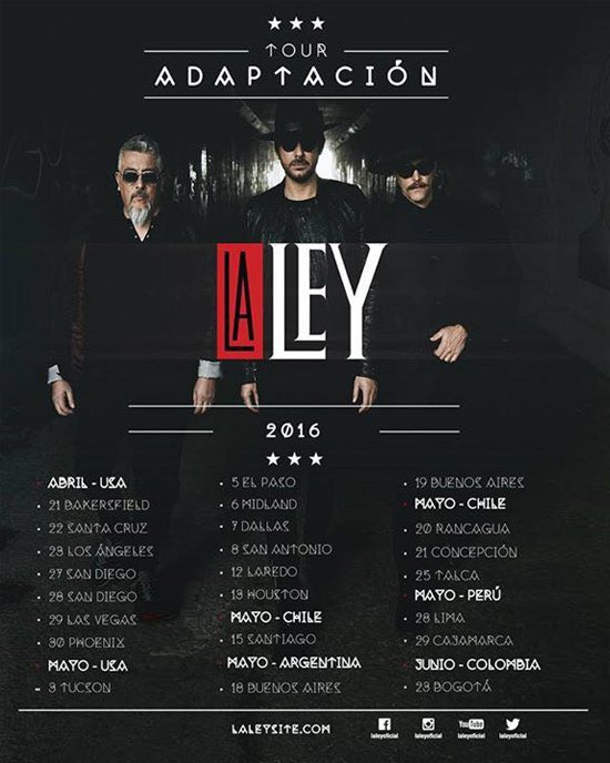 AguacateCOL's tweet photo. Revisa las fechas del #TourAdaptación!! ¿Dónde nos vas a ver? #YoVoyaLaLey @laleyoficial https://t.co/G93GJH3rEC