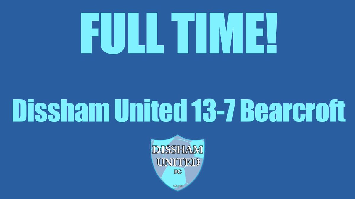 DisshamUnited's tweet photo. Full Time: Dissham United 13-7 Bearcroft. https://t.co/QtC1AQ2TpI