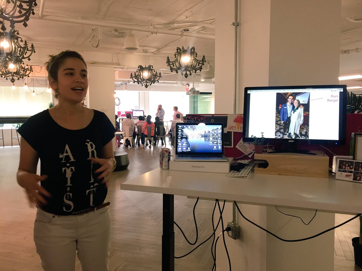 socialtables's tweet photo. Mama Berger makes a cameo in @SSaliashvili's #pechakucha on Every Day is a School Day! 🤗 #STconf #dctech #DDO https://t.co/rlvrMkqwwD