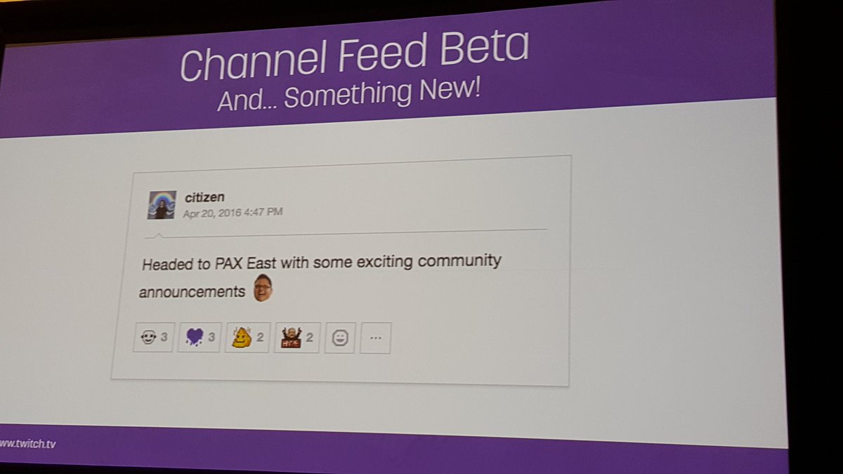 Twitch Now You Can React To Channel Feed Posts With Any Of Your Available Emotes Twitchtownhall