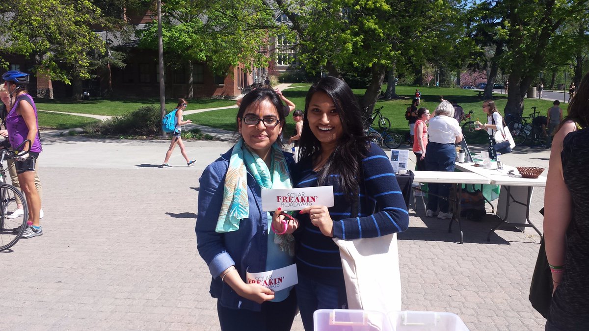 SolarRoadways's tweet photo. Happy #EarthDay from #SolarFreakinRoadways! We attended an Earth Day event at @uidaho this week: https://t.co/ZcAda7vtnh