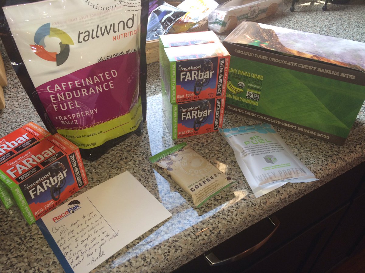 gsoutiea's tweet photo. I love the local service and awesome products from @Race_Pak! Thanks guys! @gotailwind @RacefoodUSA @barnana https://t.co/GMhW2oDHwM