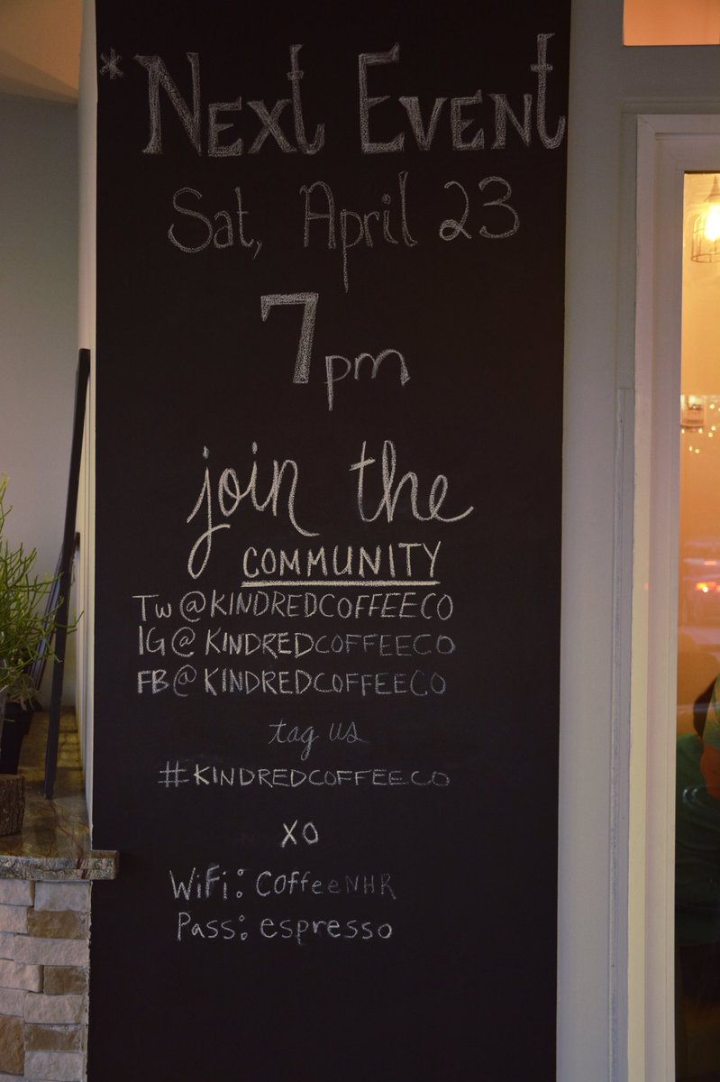 KindredCoffeeCo's tweet photo. Where will you be this Saturday night? I hope here, enjoying our live music. #kindredcoffeeco #coffeedfw #coffee https://t.co/ZuDbBWFRwh