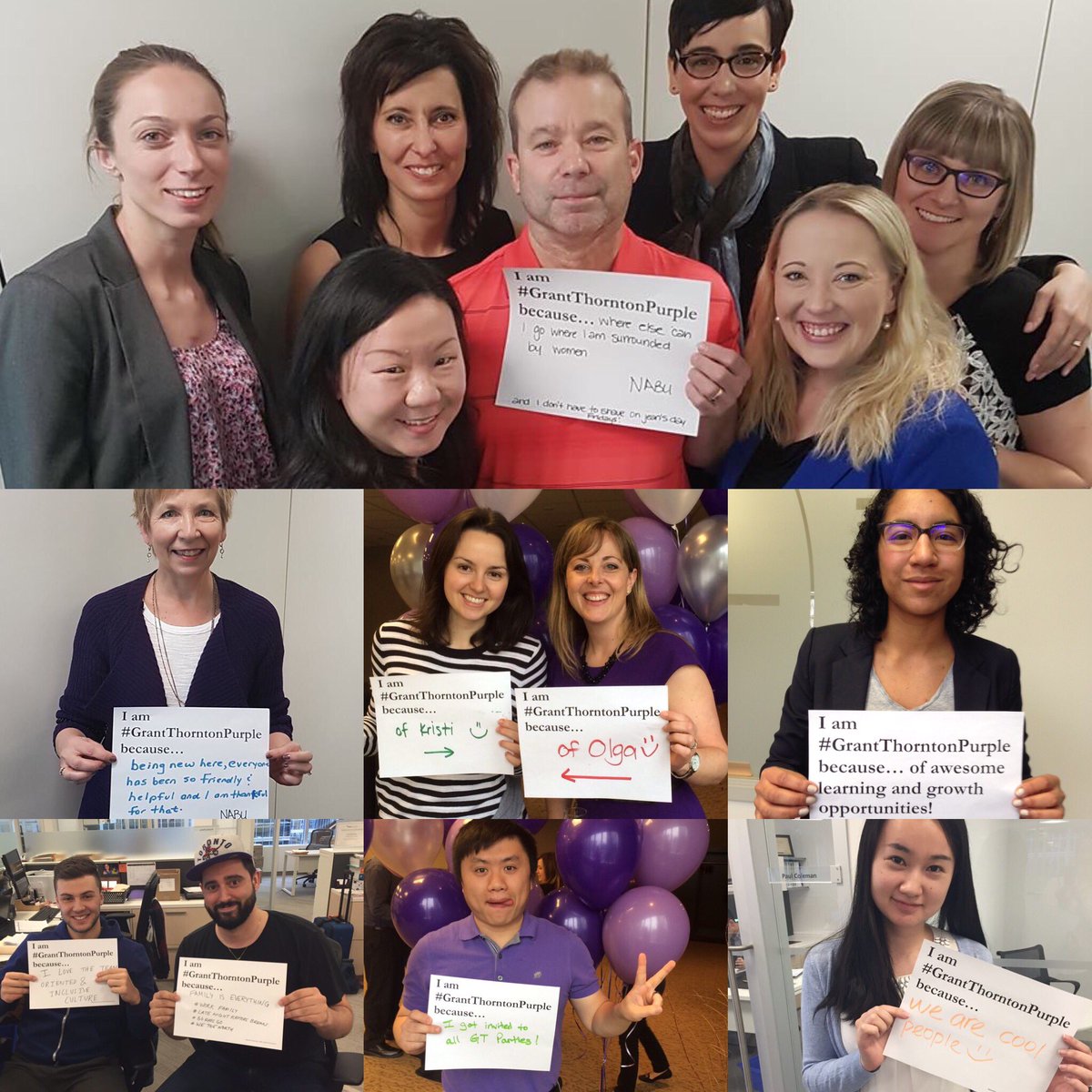 A few snippets from across the country #grantthorntonpurple