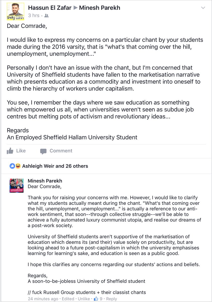 HallamEducation's tweet image. @hallamunion and @SheffieldSU education officers 2015/16 banter #HallamVarsity #SUVarsity