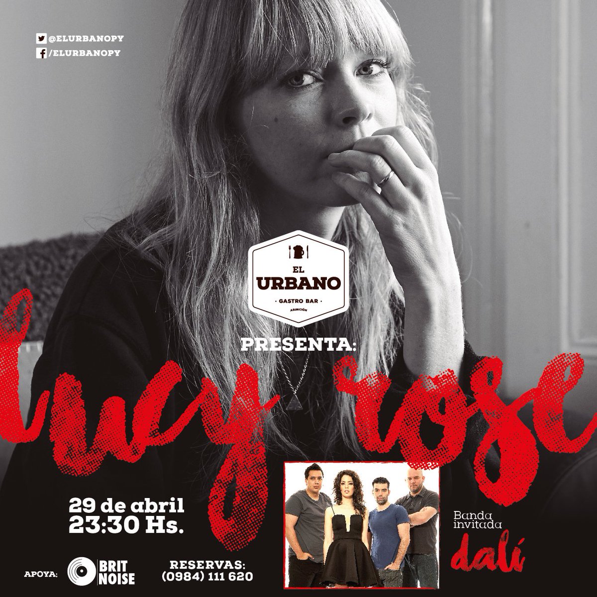 blacksheep_py's tweet photo. ¡Viernes 29/04, @lucyrosemusic  en vivo! ¡Además tendremos como teloneros @dalimusicapy! https://t.co/Bd2oyJ0Ua6