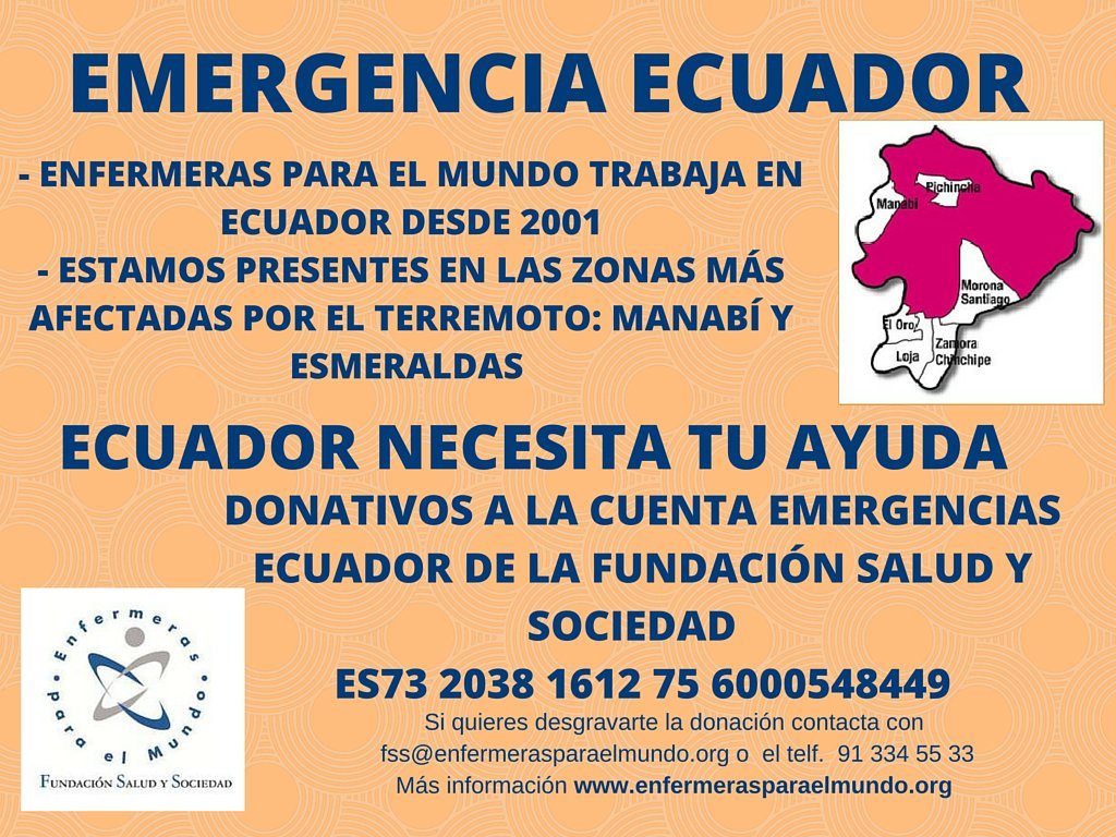EnfermerasEPM's tweet photo. Cada segundo cuenta, ayúdanos a responder al #Terremoto de #Ecuador https://t.co/pjCdwvt5M5