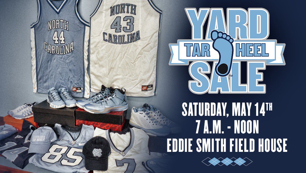 More than 12,000 #UNC items will be on sale.
A complete list &amp; full details: bit.ly/1rqwo10