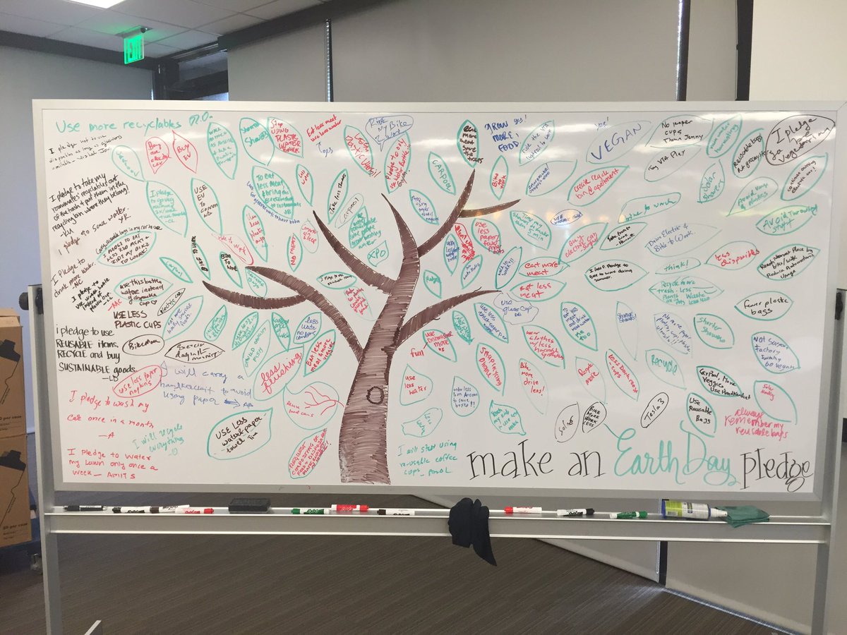 d2hoffman's tweet image. Earth Day water pledge. #lifeatnimble