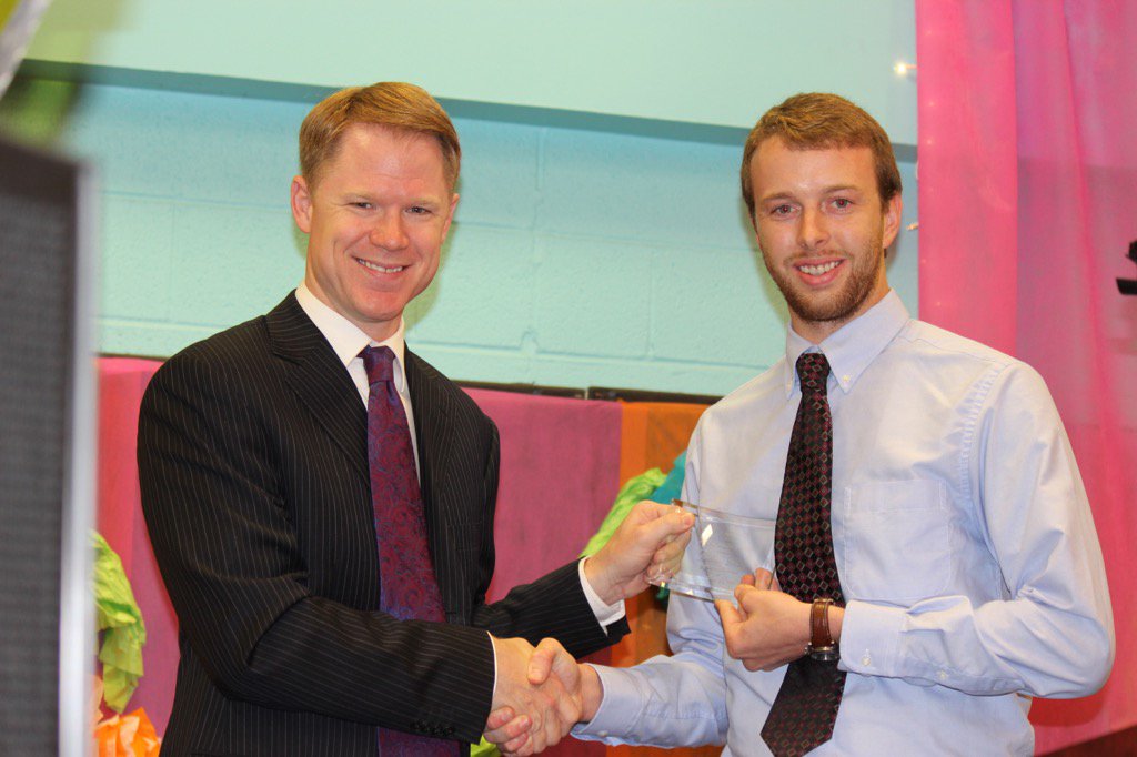 Congrats Mr. Golding for winning the AEE Founders' Grant Award presented by Matt Laubhan @MrGolding_TMS @WTVAmatt