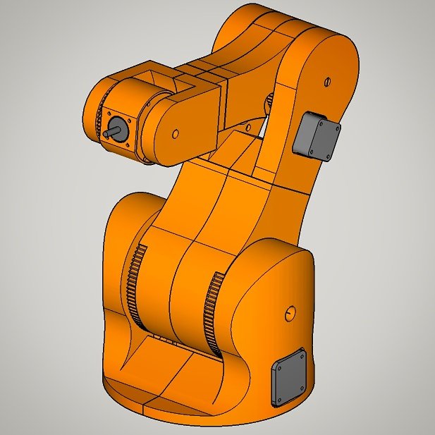 jpctrl's tweet photo. 6 axis robot arm ready to be #3dprinted https://t.co/5Gi9J44R1a