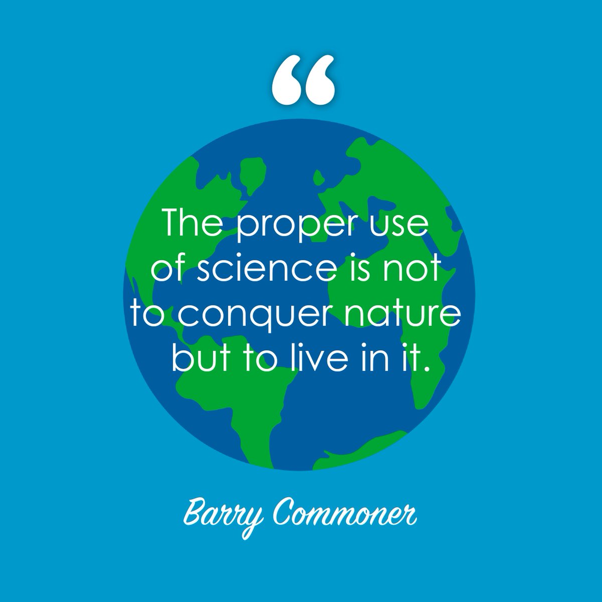 IHC_Inc's tweet photo. Happy #EarthDay: "The proper use of science is not to conquer nature but to live in it." #InfinityInspiration #Quote https://t.co/hbG21BfjaJ