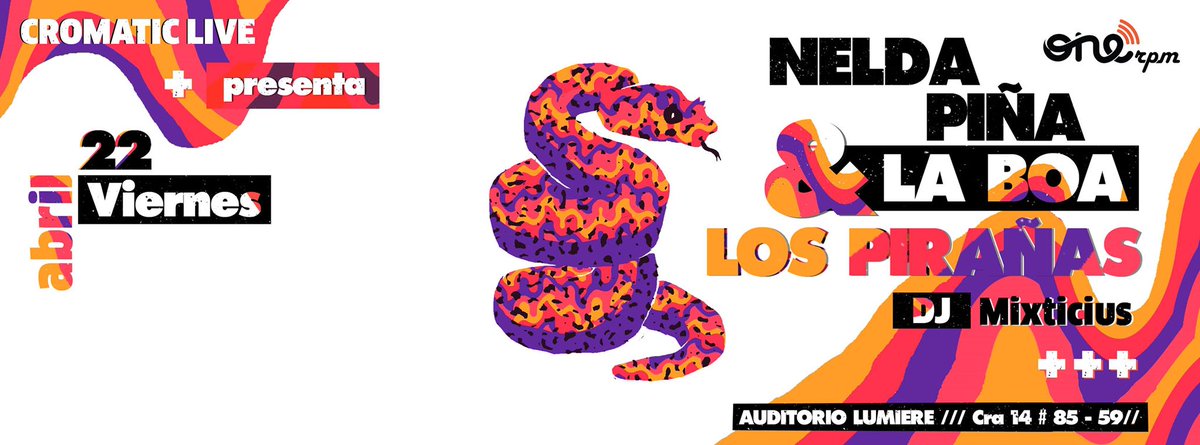#AgendaMXTCS ¡¡HOY!! @neldapinaylaboa &amp; <a href="/LosPiranas/">Los Pirañas</a>  #EnVivo #AuditorioLumiere <a href="/CromaticLive/">Cromatic</a> facebook.com/events/2326270…
