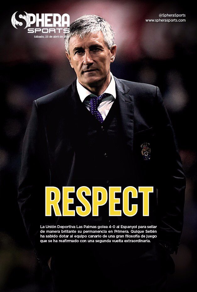 SpheraSports's tweet photo. #PortadaSphera
RESPECT
https://t.co/YGZlIuhQyZ https://t.co/JUA8UPMTfL