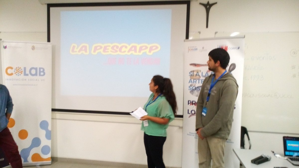 FishackathonCL's tweet photo. La "Pescapp, que no te la vendan": proyecto con una expresión muy a la chilena. #codeforfish https://t.co/UuHYwLpk2S
