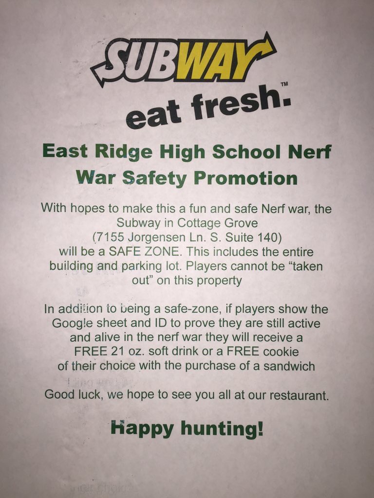 East Ridge Nerf On Twitter We Have Received Our Second Sponsor