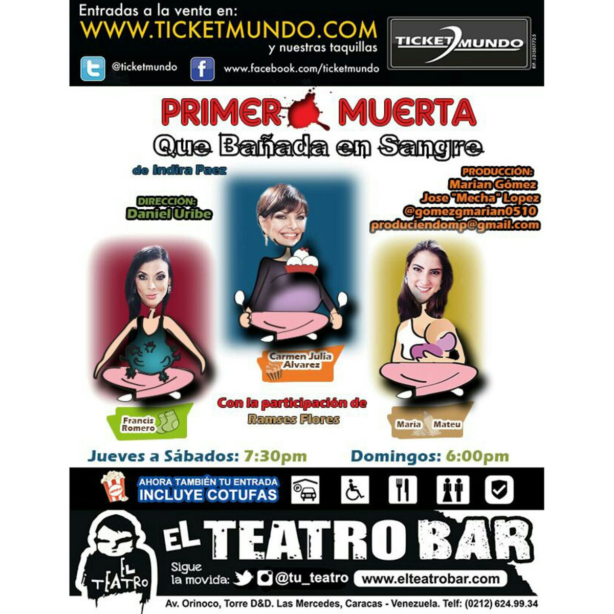 francisactriz's tweet photo. Sin plan para hoy? Te esperamos a las 7:30pm en @elteatrobar para reír sin parar! Entradas---> @TICKETMUNDO https://t.co/NKpxvP2jsj