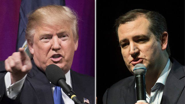 thehill's tweet photo. NEW POLL: Trump leads Cruz by 8 points in Indiana https://t.co/GVpZT0qPUB https://t.co/Ce3Y68yPPH