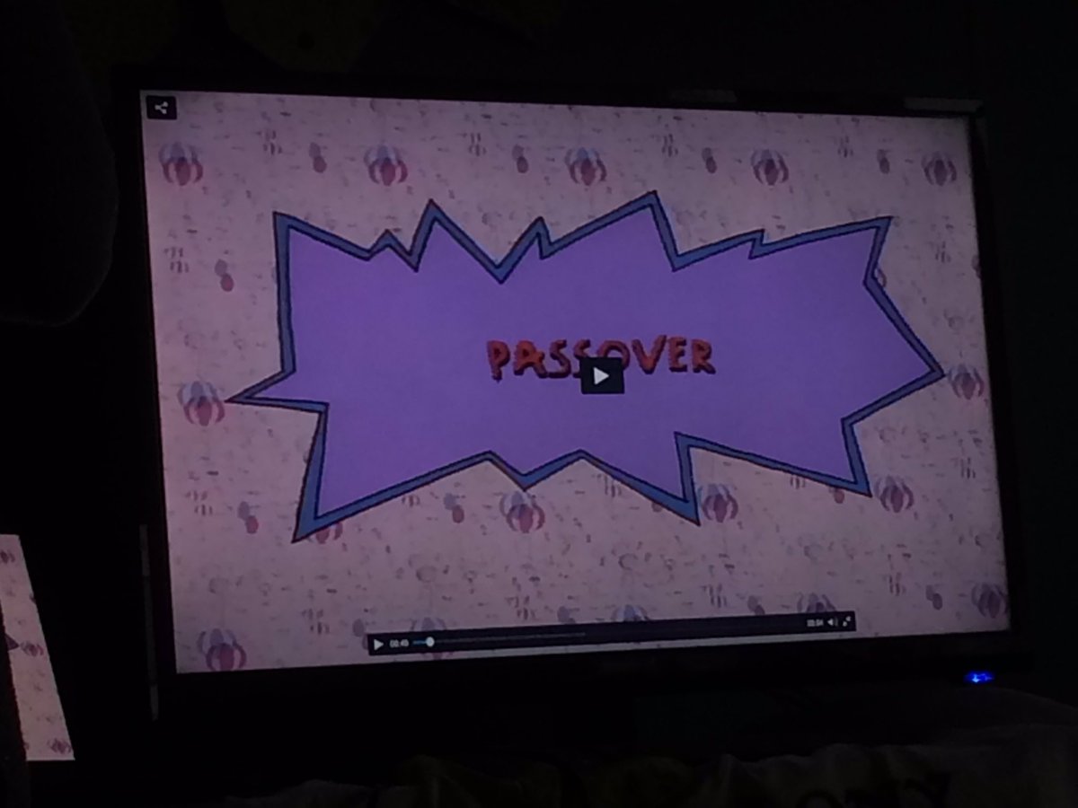 ICHillel's tweet photo. Watching the BEST episode of Rugrats pre-Seder! #HappyPassover https://t.co/ySu0kWTKnI