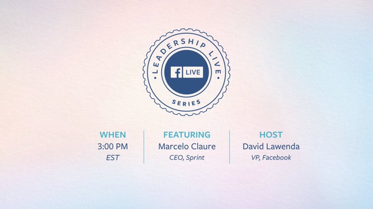 marceloclaure's tweet photo. I’m excited to visit @Facebook on Monday and chat w/you via #FacebookLive ! https://t.co/NYGcTKLHQD https://t.co/miHzXDmICk