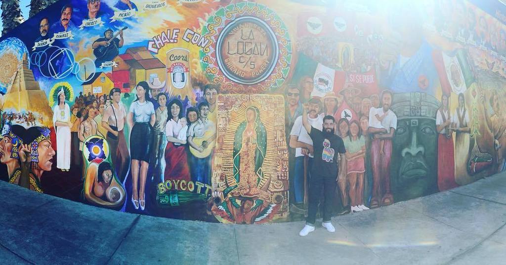 fuchilafresh's tweet photo. At #chicanopark scoping all the #firme #murals. Can't wait for #ChicanoParkDay mañana! #fuchilafamilia #atzlan #ufw… https://t.co/MKeOZ8ESI4