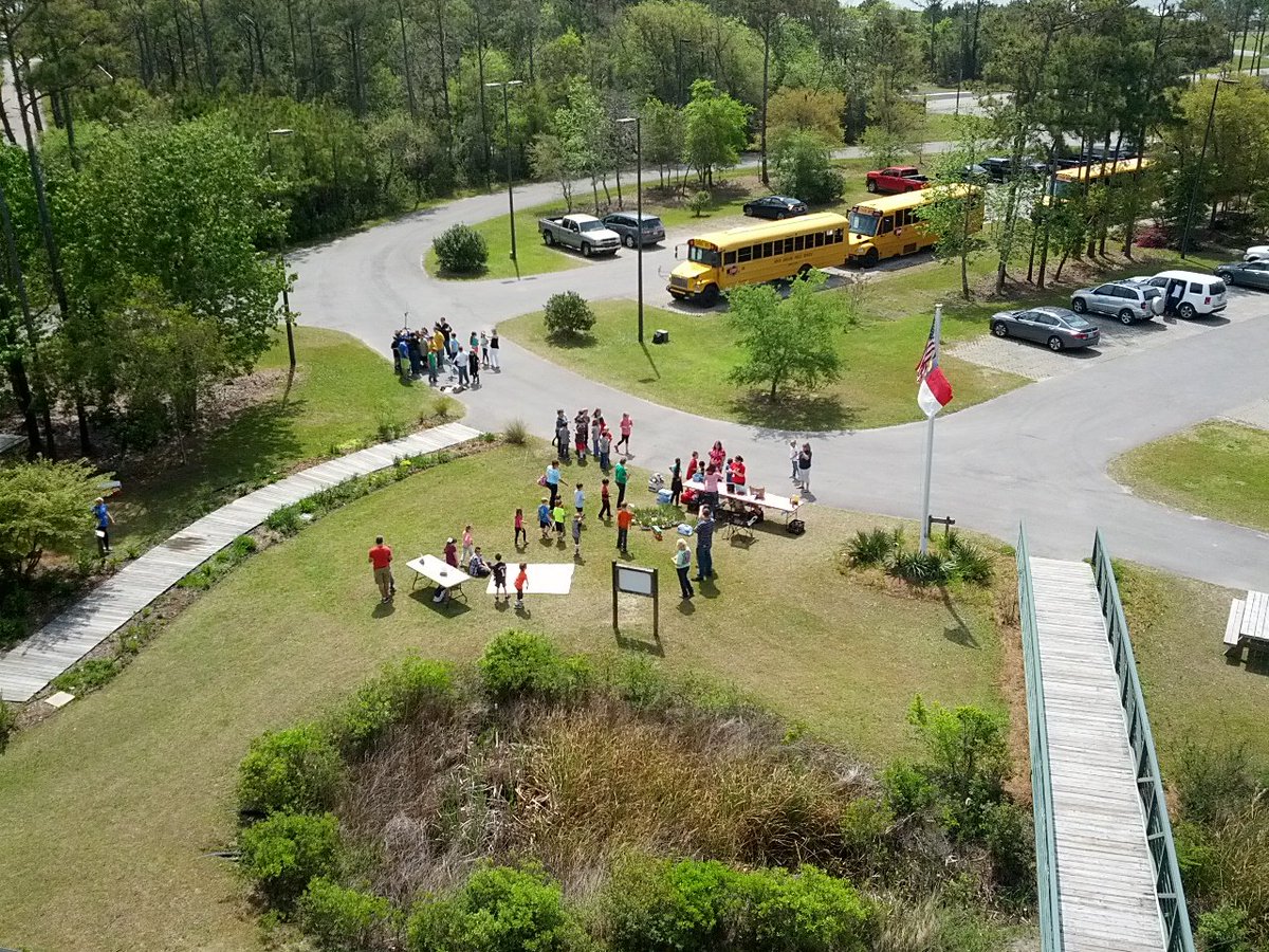 ncscifest's tweet photo. Bird's-eye view of solar and wind energy demos @coresoundmuseum #DownEast Down-to-Earth Day #CarteretCounty https://t.co/1ATFbJrFyg