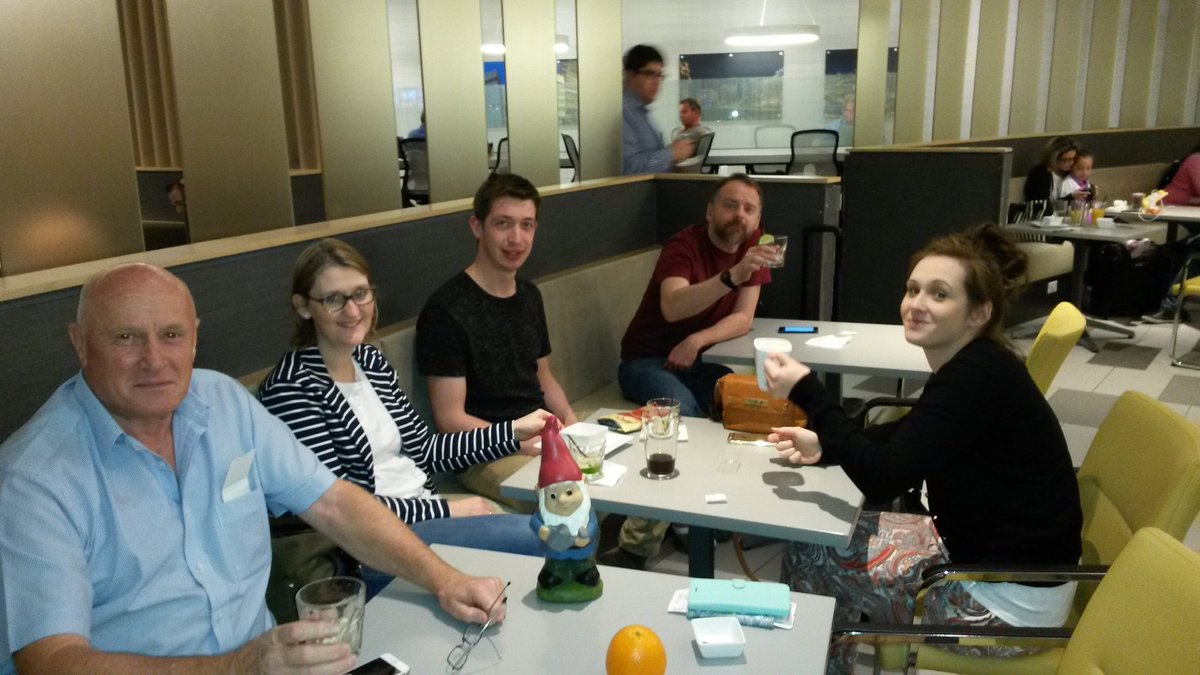 halldalegroup's tweet photo. #WATS2016 team meet up with #WATSGNOME @MCO https://t.co/IFm336SJXa