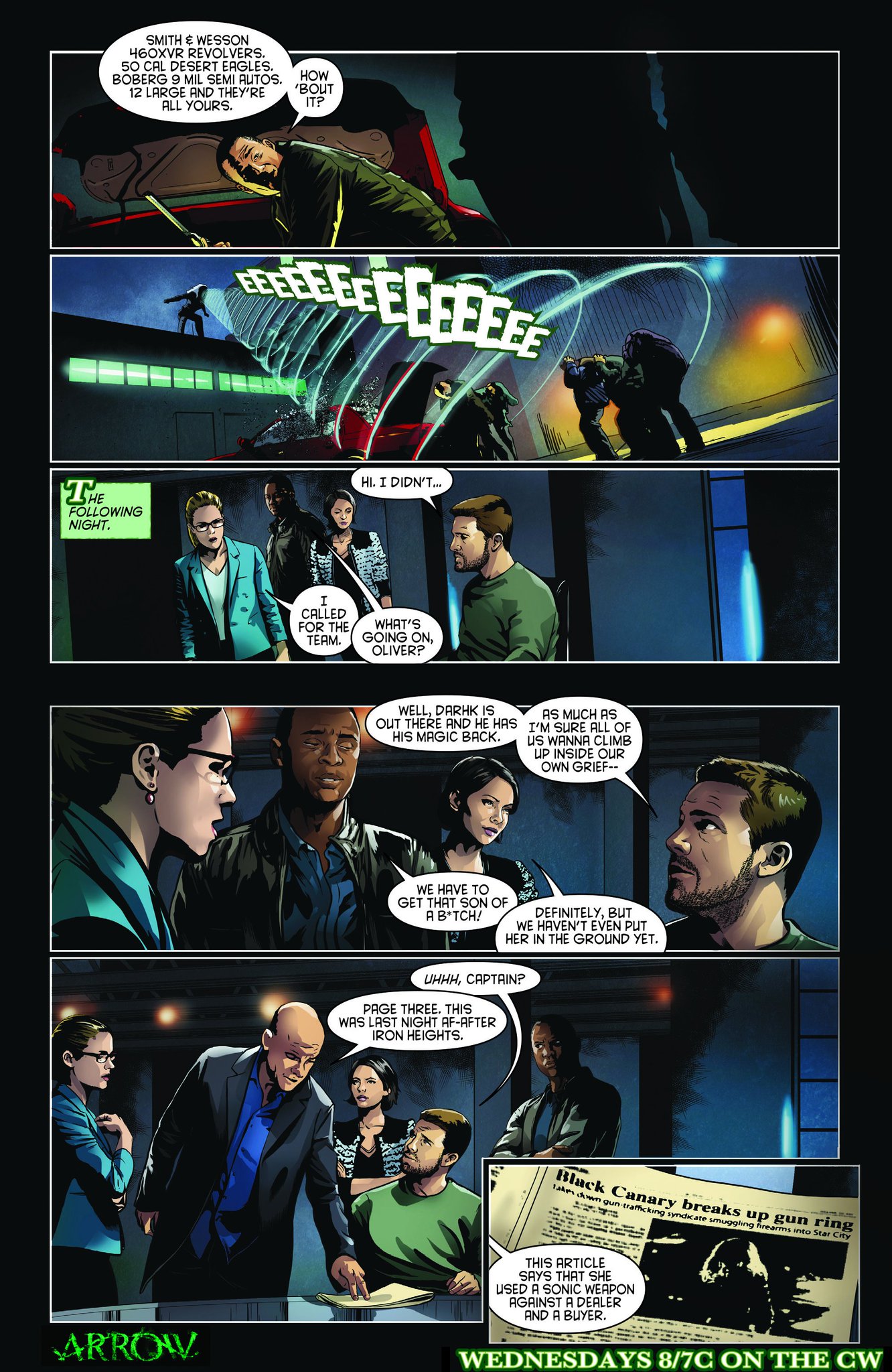 A new Black Canary is on the prowl in a preview comic for the Arrow episode,