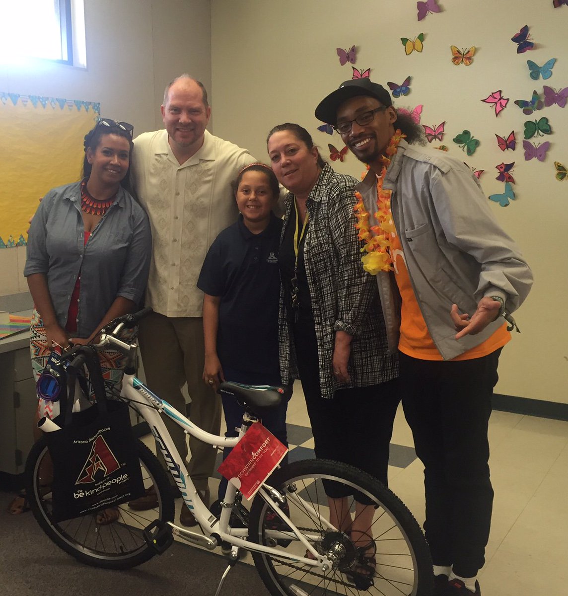 BeKindPpl's tweet photo. #CycleforSuccess yesterday was a hit! Thx @SUBWAY kids &amp; sports Arizona for making this possible #BeKind https://t.co/wNU7p2dAVA