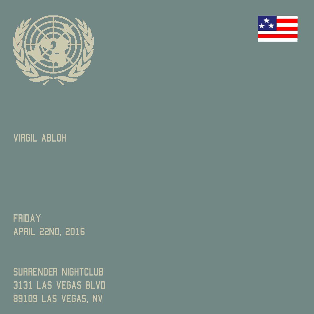 virgilabloh's tweet photo. @SurrenderVegas tonight https://t.co/VcN1qbO7Rd