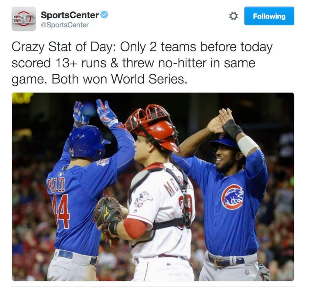 ChicagoCubTimes's tweet photo. Oh https://t.co/vEer0ZlQIu