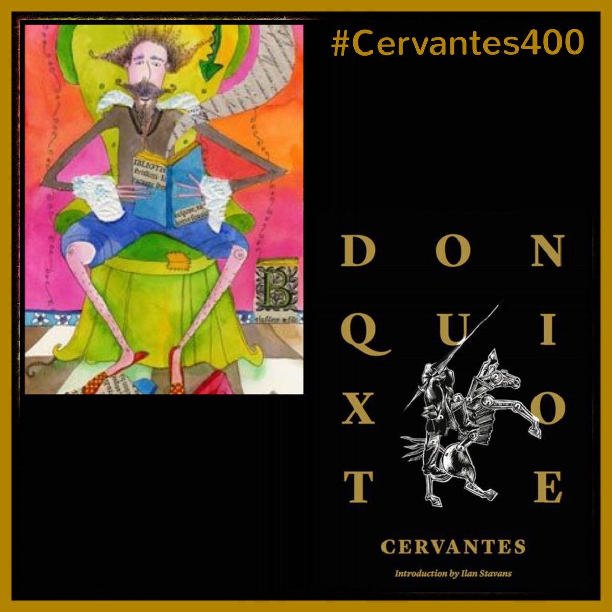 IdeaCatalyst1's tweet photo. #Cervantes400 by #DanielaVioli + #DonQuixote by #IlanStavans https://t.co/U6BdsqzAqr #Spanish #NYCC #Comicon2016 https://t.co/XxpECu7rZE