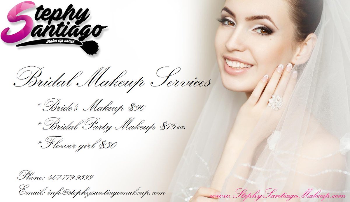 StephyS_Makeup's tweet photo. Bridal Makeup Services #makeup #bridalmakeup #ido #weddinghour #bride2b #bridesmaid #orlandofl #stephysantiagomakeup https://t.co/uLxzX1IwbA