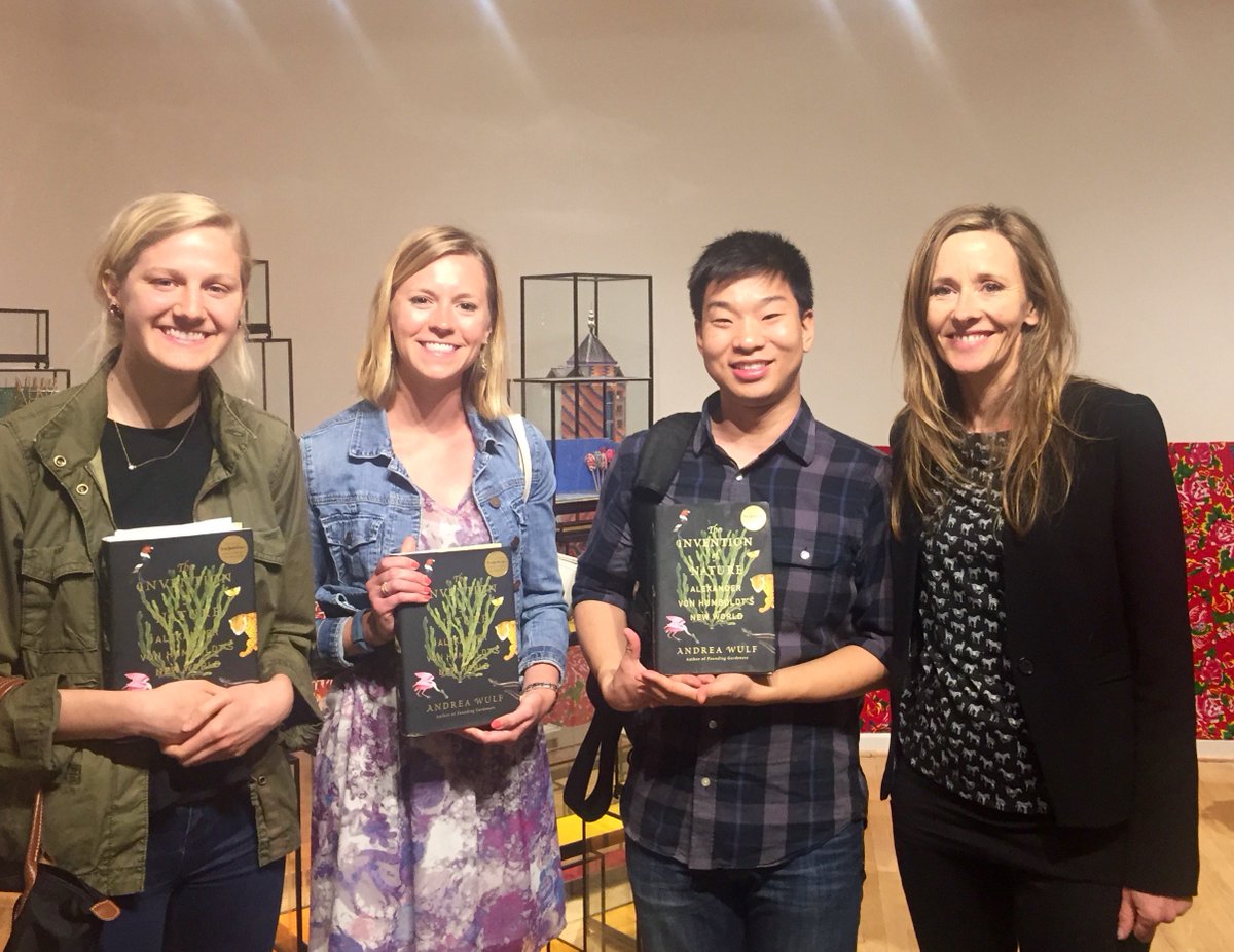 CatherineMBreen's tweet photo. Thank you @andrea_wulf for your talk on Invention of Nature on this #earthday! Nature is a wonderful, living web https://t.co/KtQyn8kf60
