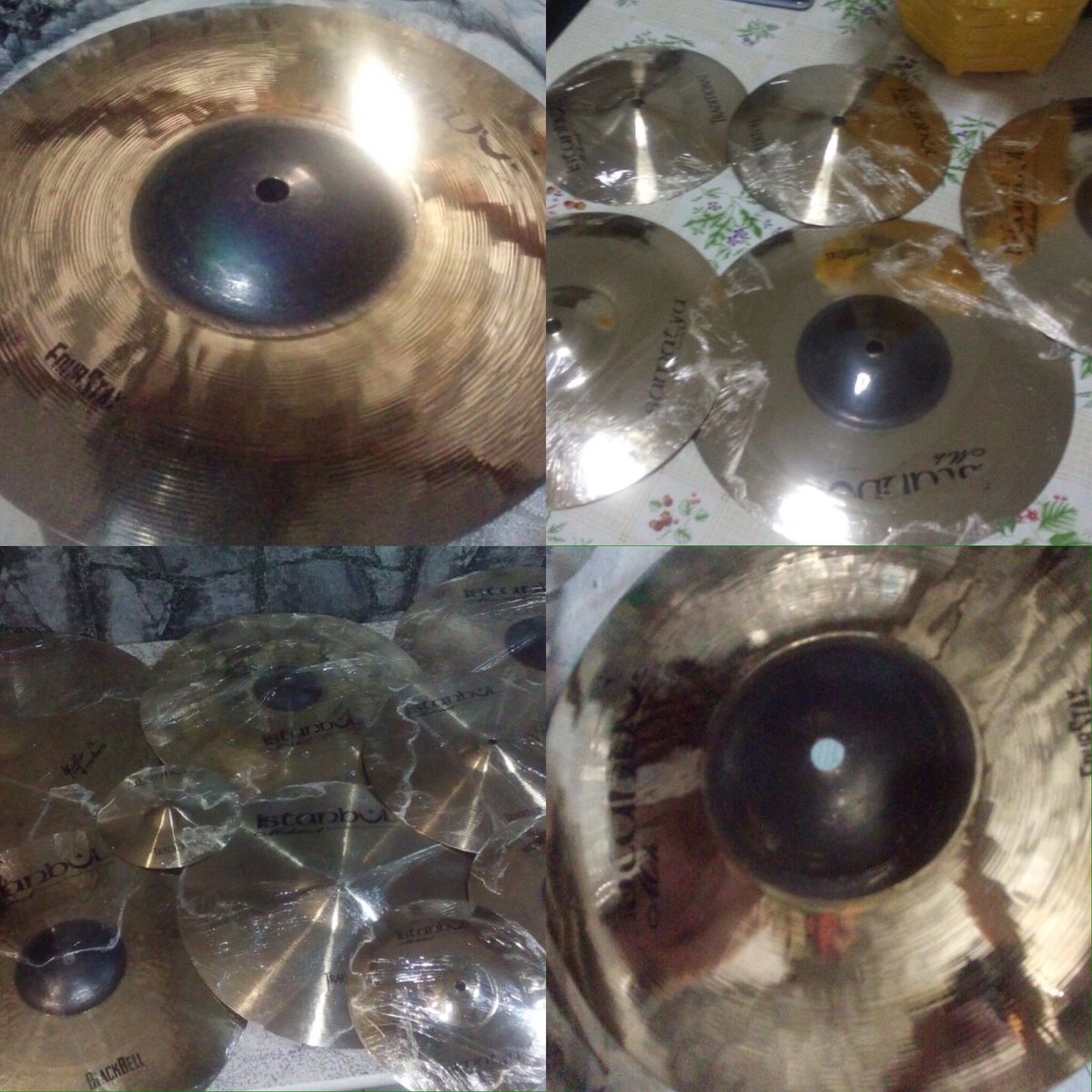 Meus <a href="/istanbulmehmet/">Istanbul Mehmet</a> sendo polidos e embalados pela @holycymbals,para seguir viajem,workshops,Caruaru e Recife-PA