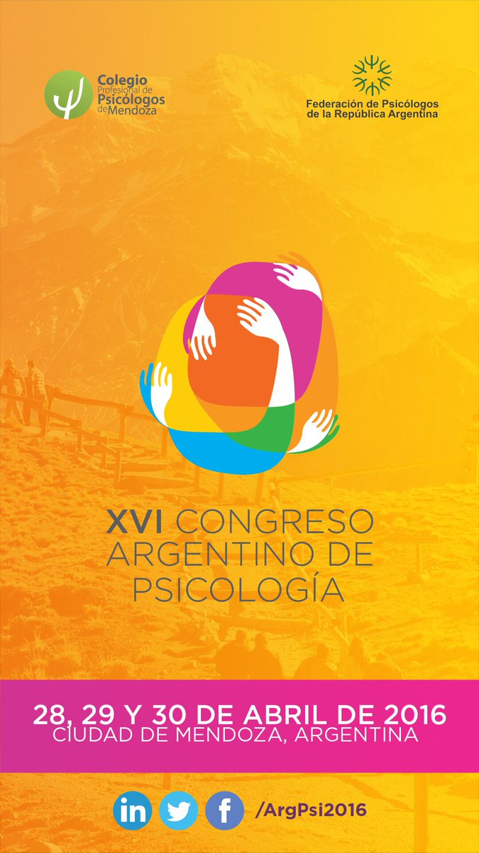 ArgPsi2016's tweet photo. Ya se encuentra disponible nuestra App ArgPsi2016. Descargala de App Store y Google Play https://t.co/Qb9wOdSsxU