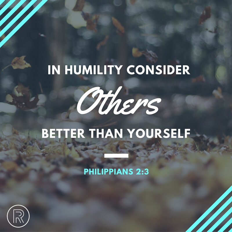 This week help us pray about HUMILITY. Pray that we would truly be a people who consider others before ourselves!